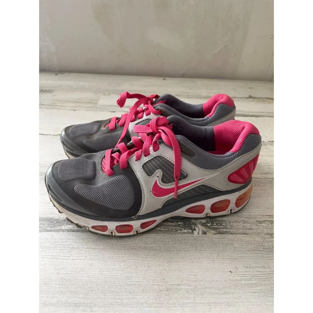 Nike Air Trailwind Flywire 415371-004 pink and grey running shoes size 7